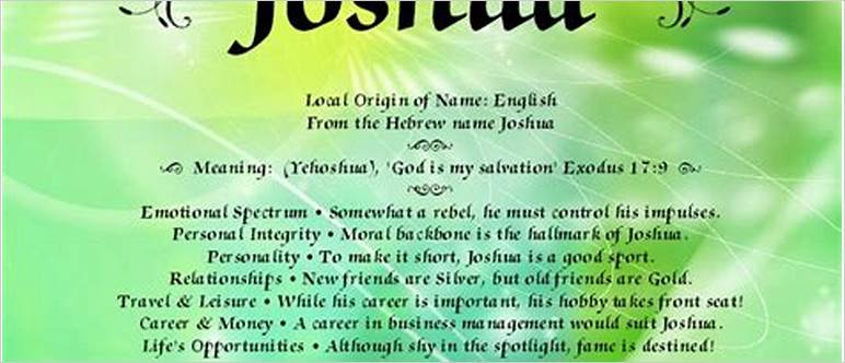 Josue name meaning